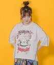 【SALE 10%OFF】 ScoLar スカラー 25周年 アフター パーティー柄 Tシャツ 夏 レディース 五分袖 おしゃれ