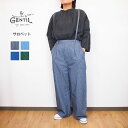 GENTIL ジャンティ デニム ヒッコリー サロペット オールインワン オーバーオール パンツ 春 夏 ボトムス おしゃれ きれいめ レディース カジュアル ...