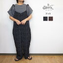 GENTIL ジャンティ ドット キャミ サロペット オールインワン オーバーオール ボトムス スラックス 夏 おしゃれ きれいめ レディース カジュアル ワイ...