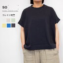 SO エスオー 天竺 ワイド ボックス Tシャツ 春 夏 レディース 半袖 おしゃれ 綿 コットン カットソー カジュアル ゆったり リラックス ナチュラル 服...