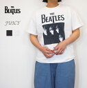 The Beatles ビートルズ ×j uicy ジューシー コットン OE 度詰め 天竺 プルオーバー Tシャツ レディース カットソー ロックT バンドT...