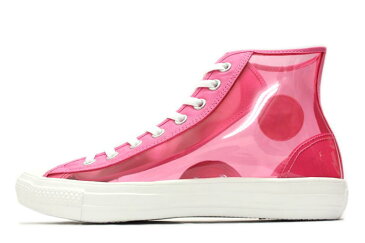 【送料無料】CONVERSE　ALL STAR LIGHT CLEARMATERIAL HI　PINK　コンバース オールスター ライト クリアマテリアル ハイ ピンク 【未使用品】【中古】