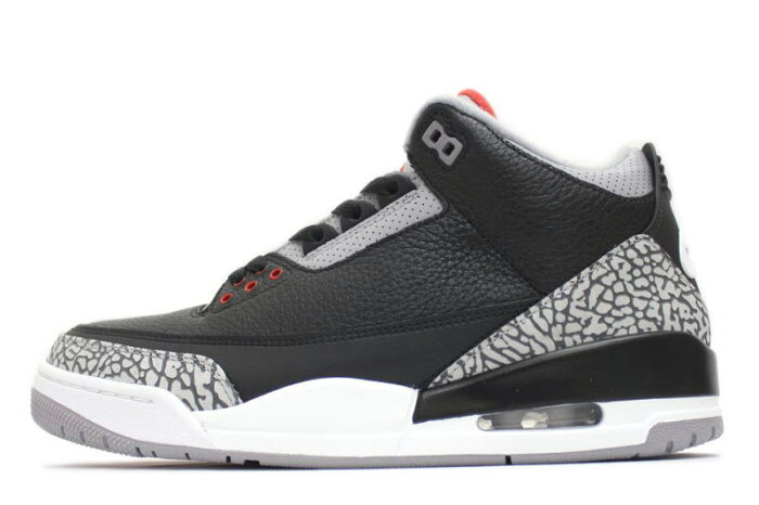 【送料無料】NIKE　AIR JORDAN 3 RETRO OG　BLACK CEMENT　854262-001　ナイキ エアジョーダン 3 レトロ ブラックセメント【未使用品】【中古】