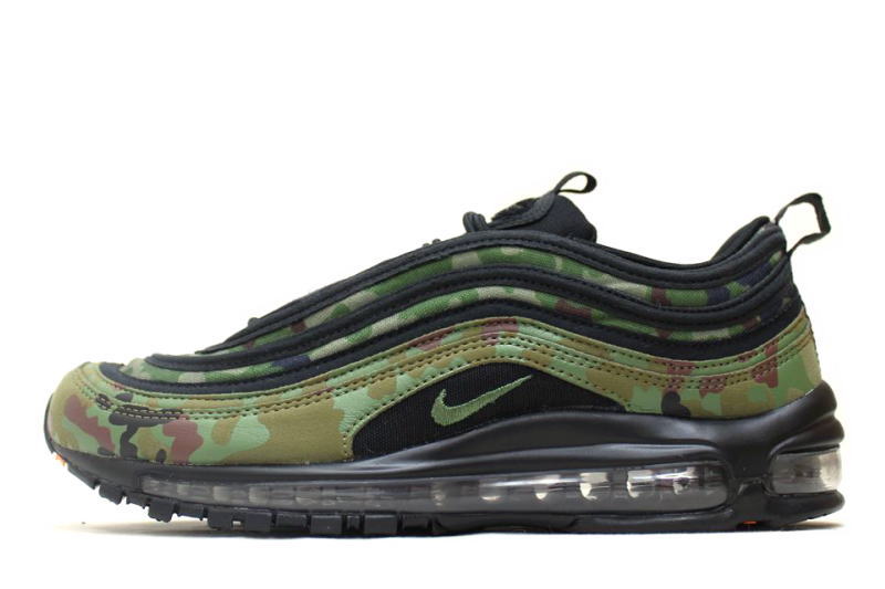 【送料無料】NIKE　AIR MAX 97 PREMIUM QS　JAPAN CAMO　AJ2614-203　ナイキ エアマックス 97 プレミアム ジャパンカモ 迷彩 GLOBAL FORCE グローバルフォース【未使用品】【中古】