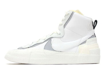 【送料無料】NIKE　BLAZER MID / SACAI　WHITE　BV0072-100　ナイキ ブレザー ミッド サカイ 白 ブレーザー【未使用品】【中古】