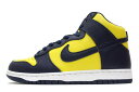 【送料無料】NIKE DUNK HI SP MICHIGAN 2020 CZ8149-700 ナイキ ダンク ハイ ミシガン 紺×黄【未使用品】【中古】