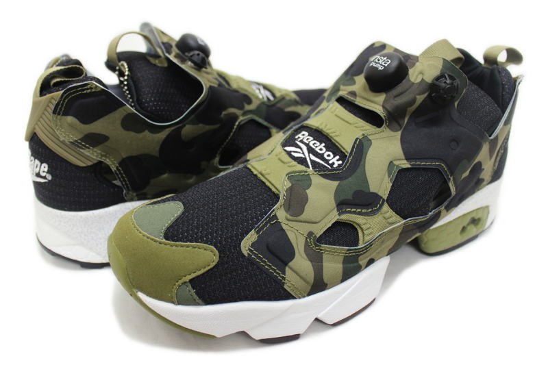 【送料無料】Reebok×A BATHING APE×MITA SNEAKERS　INSTA PUMP FURY OG　V61765　リーボック ア ベイシング エイプ ミタスニーカーズ インスタ ポンプフューリー 猿迷彩 BAPE【未使用品】【中古】