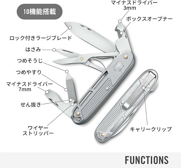 sonnetteのVICTORINOX(ビクトリノックス) ALOX REFIND COLLECTION シナジーX ALOX SV 0.8226.26 シルバー【日本正規品】【楽ギフ_包装】｜アングル3