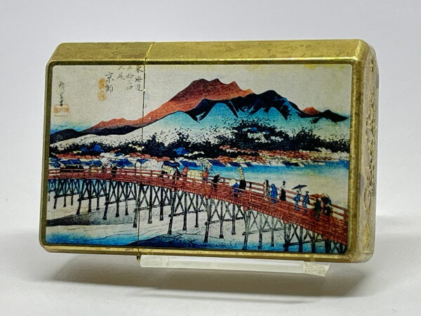 送料無料 GEAR TOP[ギアトップ]ワイルドブラスオイルライター 浮世絵 京都 三条大橋 MADE IN JAPAN【楽..