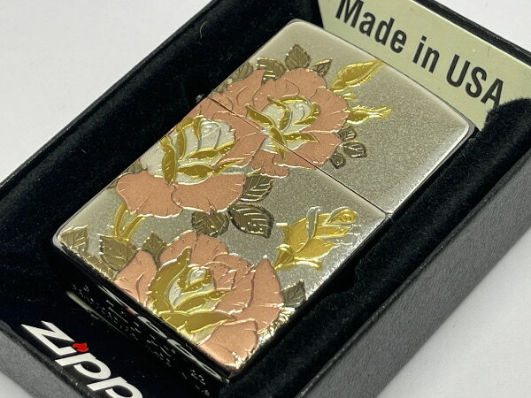 ZIPPO[ジッポー]伝統工芸 ZP 電鋳板 バラ(ばら)【楽ギフ_包装】