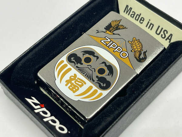 送料無料 ZIPPO[ジッポー]プリントシリーズ P・福達磨 (白)【楽ギフ_包装】