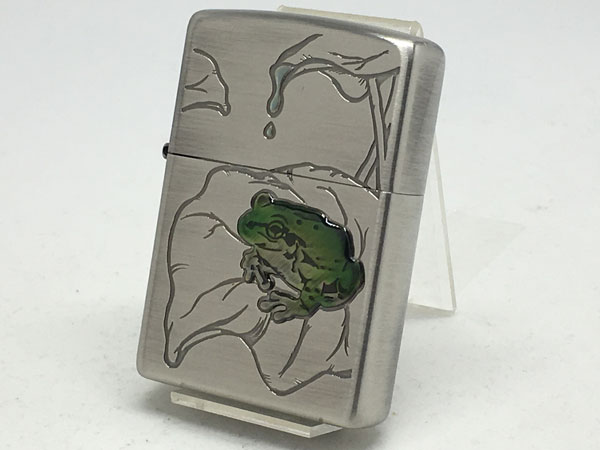 【送料無料】ZIPPO[ジッポー] 蛙(かえる)ニッケル古美【楽ギフ_包装】