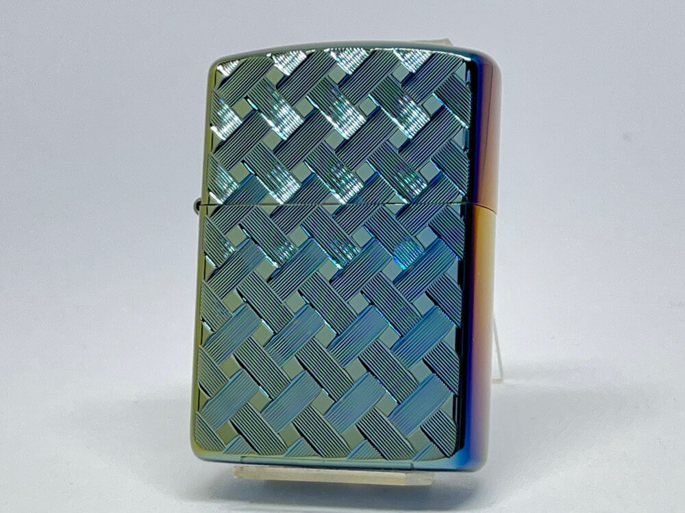 チタン・Zippo 【送料無料】ZIPPO[ジッポー] 両面加工 アーマー ワイヤーメッシュ レインボーチタンコーティング WIRE-MESH2TC(R)【楽ギフ_包装】