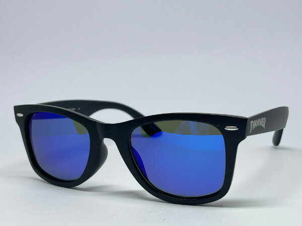 ���󥰥饹 THRASHER ����å��㡼 1027MR BK-BL �и����ߥ顼��󥺡��֥롼��ܥߥ顼�ڳڥ���_������