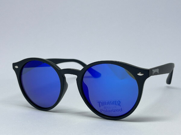 ���󥰥饹 THRASHER ����å��㡼 1021MR BK-BL �и����ߥ顼��󥺡��֥롼��ܥߥ顼�ڳڥ���_������