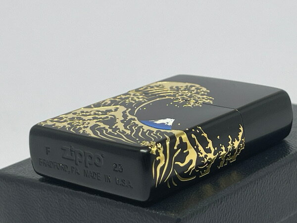 送料無料 ZIPPO[ジッポー]和柄デザイン Japanese Deesign 波富士 2BKG-NAMIFUJI【楽ギフ_包装】