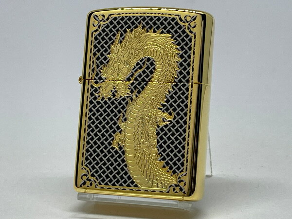 【送料無料】ZIPPO[ジッポー] 両面加工 88個限定生産 GP-DRAGON88(F)ゴールドメッキ【楽ギフ_包装】
