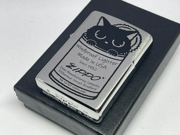 送料無料 ZIPPO[ジッポー]プリントシリーズ P・缶にゃん子【楽ギフ_包装】