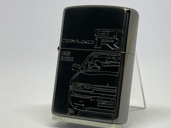 送料無料 ZIPPO[ジッポー]両面加工 ZP GT-R [BNR32] BK スカイライン ブラックバージョン【楽ギフ_包装】