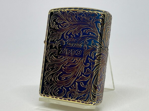 ZIPPO[ジッポー]アーマー2面リューターアラベスク 金メッキいぶし 162GI-Z2KARA【楽ギフ_包装】