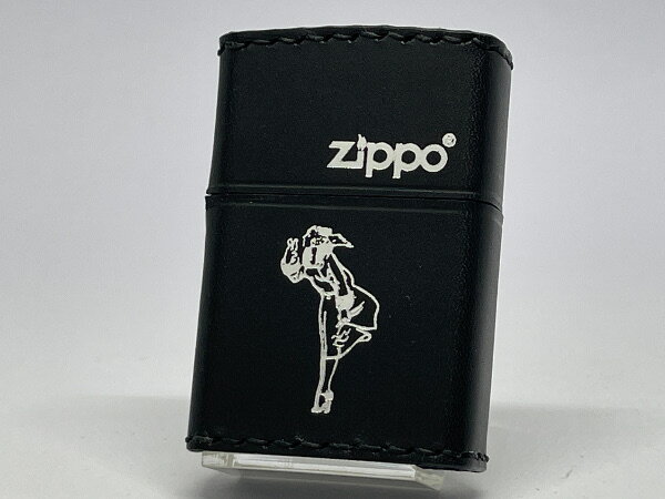 ZIPPO[ジッポー]革巻き WINDY ウインディ ブラック B-WS【楽ギフ_包装】