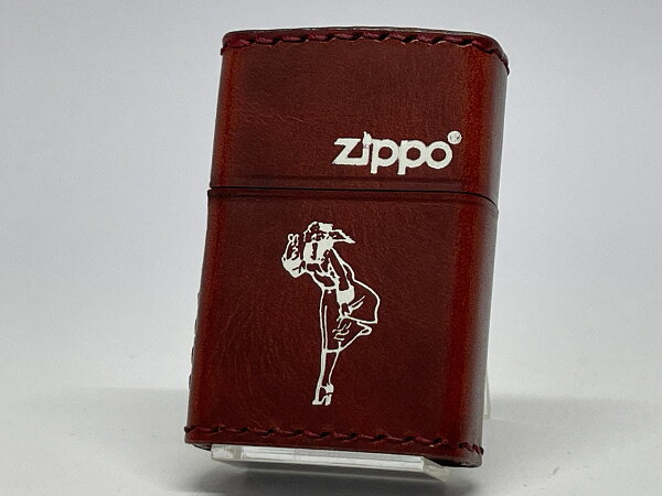 ZIPPO[ジッポー]革巻き WINDY ウインディ レッド RD-WS【楽ギフ_包装】