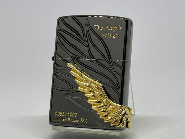 送料無料 ZIPPO[ジッポー] ANGEL'S WINGS(エンジェル ウィング)PAW-2026BNG ブラックニッケル【楽ギフ_..