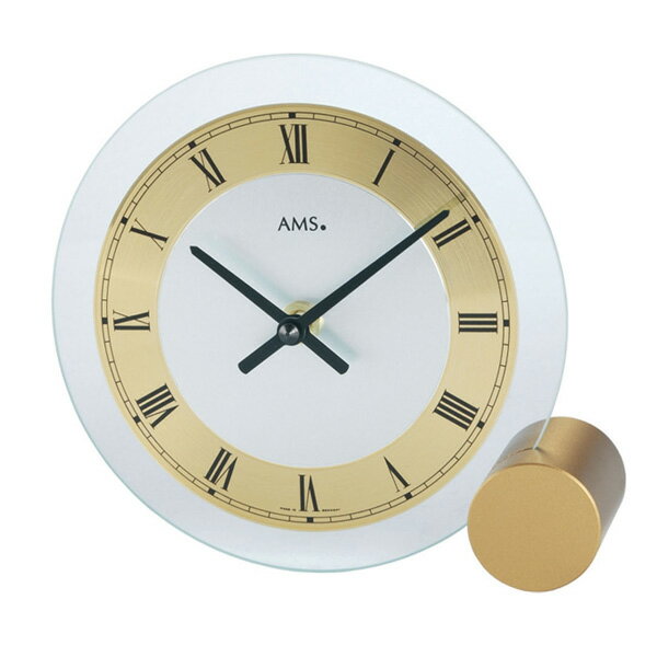 【正規輸入品】ドイツ アームス AMS 168 クオーツ 置き時計 （置時計） ゴールド 【記念品 贈答品に名入れ（銘板作成）承ります】【熨斗印刷承ります】