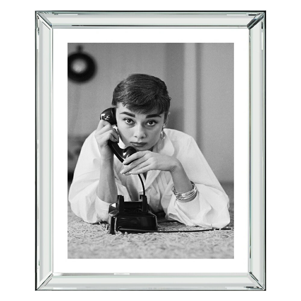 ブルックペース Brookpace Fine Arts ピクチャー アート (鏡面仕上げ 額縁 フレーム) オードリーヘップバーン (オードリー ヘップバーン Audrey Hepburn) マンハッタン コレクション テレフォン AAM928 イギリス製 正規輸入品