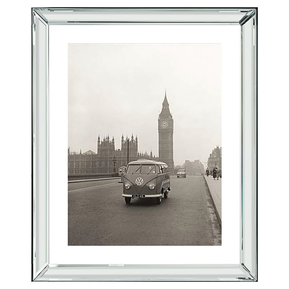 ブルックペース Brookpace Fine Arts ピクチャー アート (鏡面仕上げ 額縁 フレーム) シティ マンハッタンコレクション VW Campervan & Bigben London BVL374 イギリス製 正規輸入品