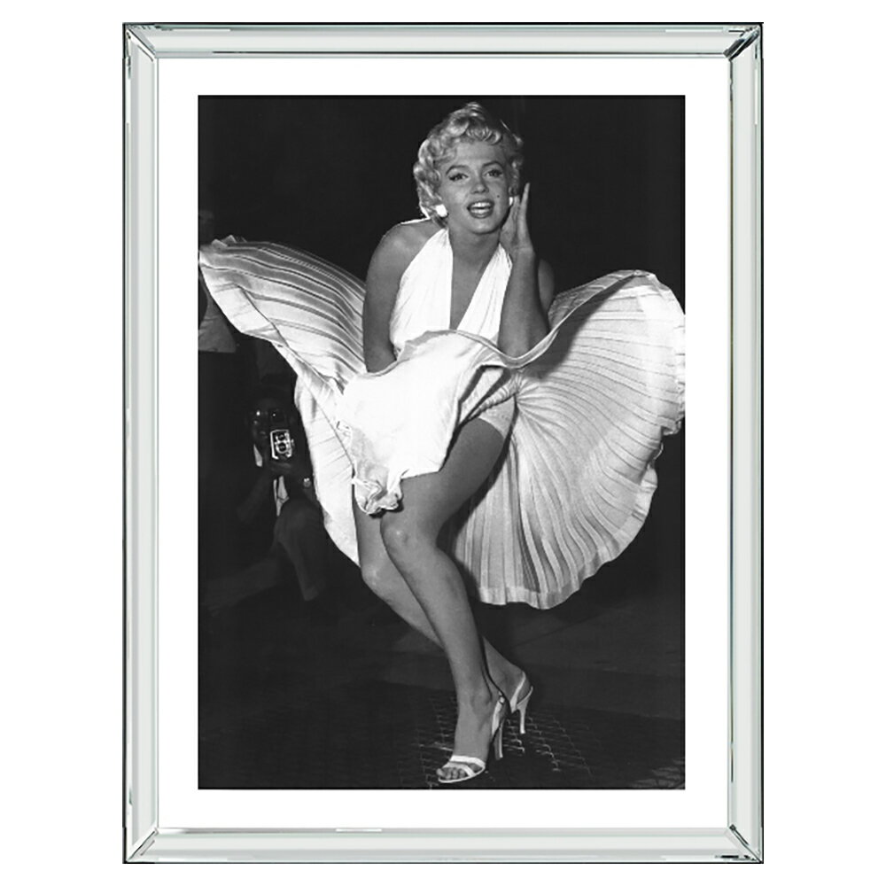 ブルックペース Brookpace Fine Arts ピクチャー アート (鏡面仕上げ 額縁 フレーム) マリリン モンロー (マリリンモンロー Marilyn Monroe) マンハッタン コレクション 7年目の浮気 BVL97 イギリス製 正規輸入品