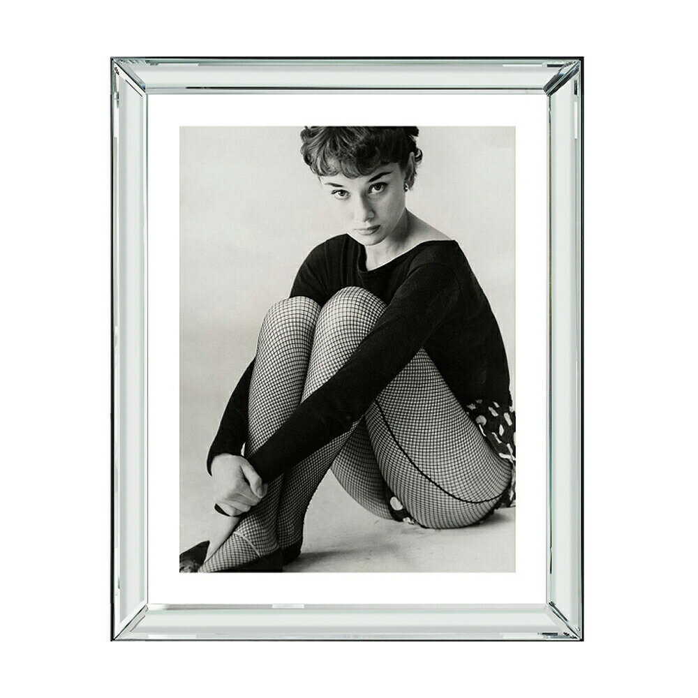 ブルックペース Brookpace Fine Arts ピクチャー アート (鏡面仕上げ 額縁 フレーム) オードリーヘップバーン (オードリー ヘップバーン Audrey Hepburn) マンハッタン コレクション 1950年11月 BVL338 イギリス製 正規輸入品