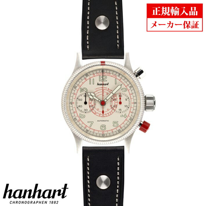 ハンハルト hanhart ハンハルト 712.200-0010 パイオニア タキテレ PIONEER TachyTele メンズ 自動巻腕時計 クロノグラフ 正規輸入品