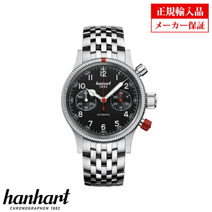 ハンハルト hanhart ハンハルト 716.210-6428 パイオニア マークツー ブラック PIONEER MK II Black メンズ 自動巻腕時計 クロノグラフ 正規輸入品