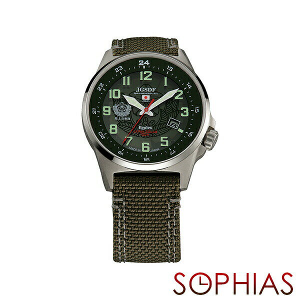 ケンテックス 腕時計 メンズ ケンテックス S715M-01 腕時計 自衛隊モデル JSDFソーラースタンダード 陸上自衛隊 グリーン 【長期保証3年付】