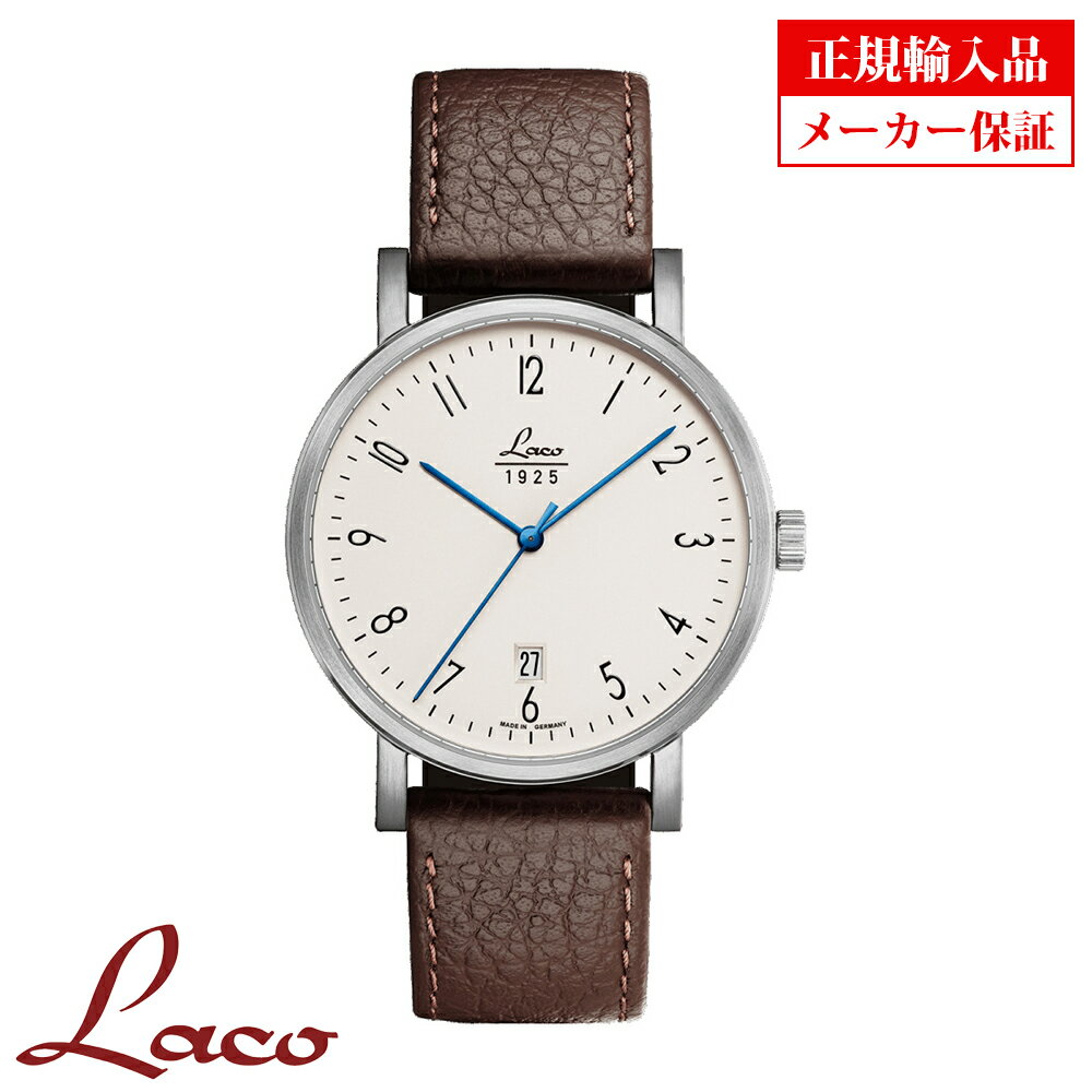 【長期保証5年付き】ラコ メンズ腕時計 Laco 861860 CLASSIC Plauen40 クラシック プラウエン40 手巻 正規輸入品