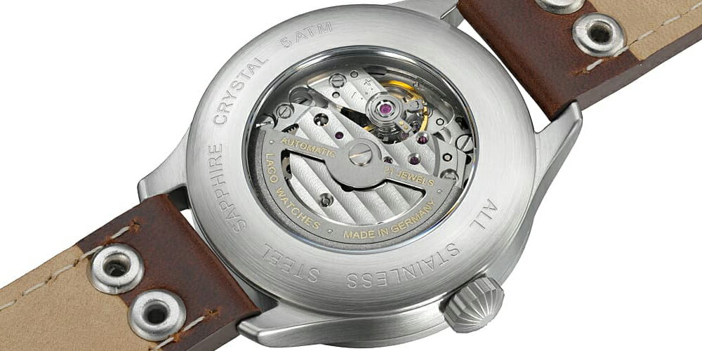 【長期保証5年付】ラコ メンズ腕時計 Laco 861988 PILOT Augsburg39 パイロット アウクスブルク39 自動巻 オートマチック 正規輸入品