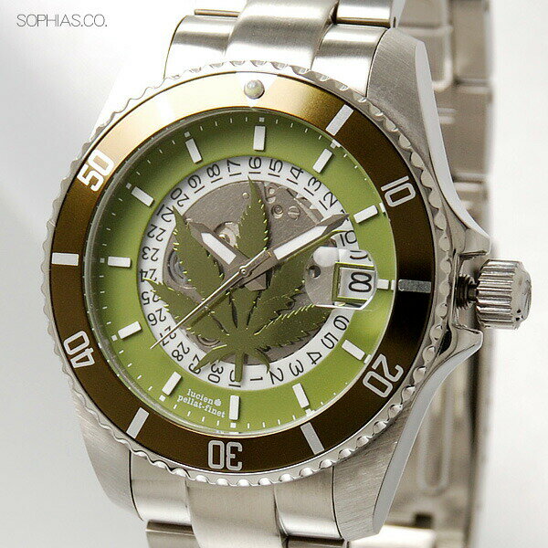 ルシアン ペラフィネ DR01 LUCIEN PALLAT FINET 自動巻き リーフ カーキ 腕時計 [ST] 【長期保証3年付】