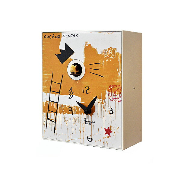 【正規輸入品】ピロンディーニ Pirondini D' Apres 900&18 ART900-18D 木製 クオーツ 鳩時計（はと時計） Apres Basquiat ジャン＝ミシェル・バスキア [送料区分（中）]