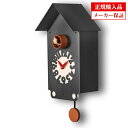 ピロンディーニ Pirondini クオーツ 掛け時計 金属製 鳩時計 (はと時計 カッコー時計) [ART151B] Casetto ブラック イタリア製 インテリア クロック メーカー保証付き