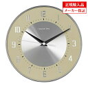 ロジャーラッセル Roger Lascelles クオーツ(電池式) 掛け時計 デコ ドーム クロック DECO DOME CLOCK クリーム シルバー [D...