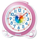知育時計【SEIKO】セイコー クロック クオーツ KR887P めざまし時計 (目覚まし時計) 薄ピンクパール 【記念品 贈答品 名入れ承ります】【熨斗印刷承ります】