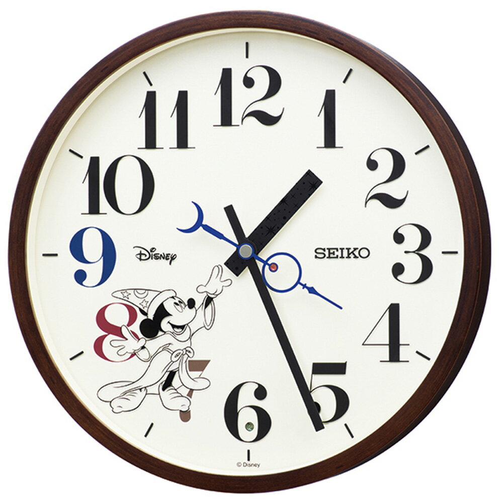 大人ディズニー Disney 電波 掛け時計 FS514B セイコー製 掛時計 【名入れ】 [2]