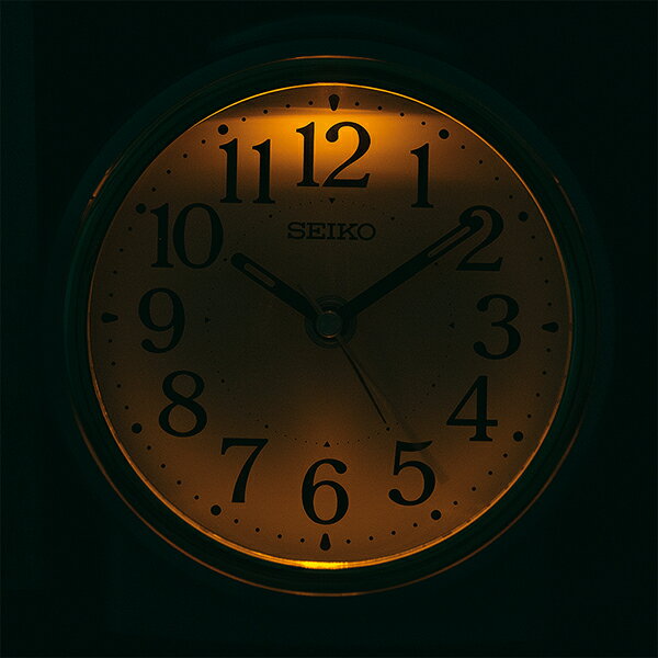 セイコー SEIKO 目覚まし時計 KR518S 夜でも見える ライト自動点灯タイプ クオーツ めざまし時計 銀メタリック [3]