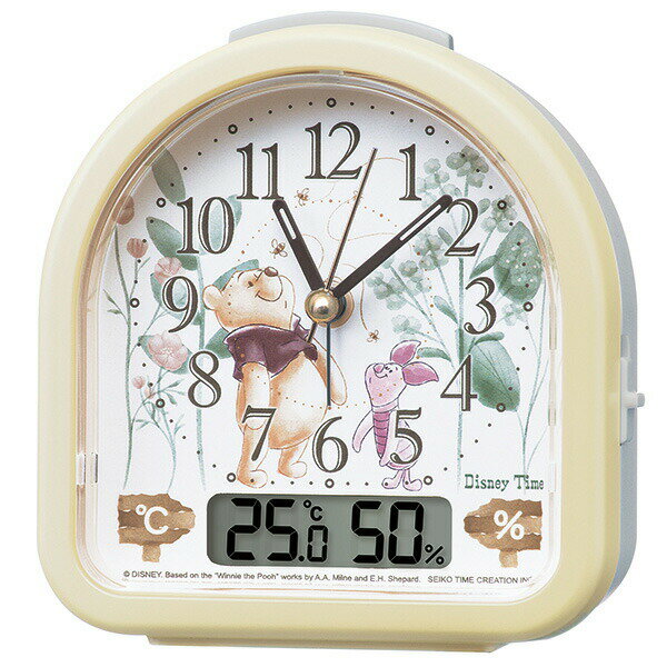 ディズニータイム Disney Time くまのプーさん クオーツ 目覚まし時計 FD484Y セイコー製 めざまし時計 名入れ非対応品