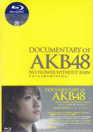 【ストーリー】AKB48ドキュメンタリー映画第3弾！！少女たちが涙の後にみた“夢”とは？今を生きるアイドルの理想と現実を赤裸々に活写。映画は新エースをめぐる熾烈なセンター争い、恋愛禁止条例、メンバー間の格差といった隠れた真実までをも浮き彫りにし、彼女たちのリアルな姿を赤裸々に映していく。【特典内容】特典ディスク（『DOCUMENTARY of AKB48 AKB48＋1＋10』（2013年1月31日深夜O．A）のディレクターズカット版を収録！／本予告編）タイトルDOCUMENTARY of AKB48 NO FLOWER WITHOUT RAIN 少女たちは涙の後に何を見る? スペシャル エディション（Blu-ray2枚組）監督高橋栄樹出演者AKB48受賞・その他発売日2013年4月26日発売元・レーベル2013「DOCUMENTARY of AKB48」製作委員会仕様メディア形態Blu-rayリージョンコードA言語日本語(オリジナル言語)字幕収録時間200分JANコード4988104076809製品コードTBR-23180D