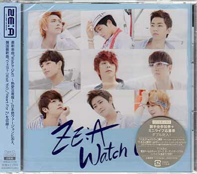 【ストーリー】K-POPグループ：ZE：Aの11年4月に発売された『ヒア・アイ・アム』に続くミニ・アルバム。「Watch Out！！〜熱愛注意報〜（Japanese ver.）」、「Here I am（Japanese ver.）」、「Love Coach（Japanese ver.）」他収録。DVD付。【収録内容】1)Intro2)Watch Out!! 〜熱愛注意報〜 (Japanese ver.)3)ウェヨ?(Wait Yo!)4)Heart For 25)Watch Out!!6)Watch Out!! 〜熱愛注意報〜 -Instrumental-7)Here I am -Instrumental-【特典内容】タイトルWatch Out！！〜熱愛注意報〜 Type-C ／ ZE：A監督出演者ZE：A受賞・その他発売日2011年8月24日発売元・レーベルハピネット仕様メディア形態CD、DVDリージョンコード2言語字幕収録時間21分18秒／23分JANコード4907953092631製品コードHMCX-1116