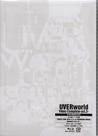 UVERworld Video Complete-act.3-(初回生産限定盤) [ ]