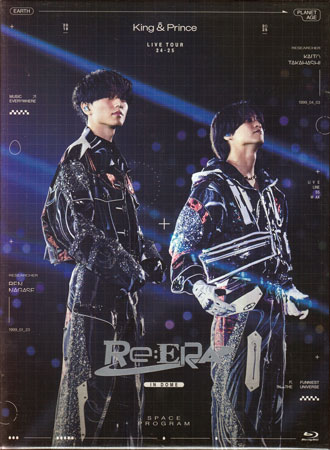 【ストーリー】2024年全国9都市で開催されたアリーナツアー「King & Prince LIVE TOUR 24-25 〜Re:ERA〜」の追加公演として、2025年5月10日〜行われたドームツアーより東京ドーム公演をBlu-ray化。今回のツアーは、メンバーがコンセプトを練り上げ、高橋が各楽曲をモチーフとしたキャラクターを描き下ろしたコンセプトアルバム『Re:ERA』の世界観を表現したライブツアー。 メンバーを中心に全体演出はもとより映像・衣装・セットリストに至るまで細部までこだわり抜いた本ツアーは、 ライブ前半戦は『Re:ERA』収録曲を中心に新たなKing & Princeの一面を楽しめる構成、後半戦は歴代のヒット曲を中心に、すべてのティアラが余すことなく楽しめる内容となっている。【収録内容】ディスク1LOVE HACKERWOWmoooove!!ROLLER COASTERI MY ME MINEOdysseyMagic of LoveOne Sided LoveLife goes onA Little HappinessFunk it upDon't Grow UpHOTTER & HOTTERPOPSTAR in the KINGDOMSPOTLIGHTHarajuku話をしようよボーイミーツガール染み今君に伝えたいことエスコート名もなきエキストラHello!!!ハルイロLove ParadoxSuper Duper Crazyゴールデンアワーkoi-wazuraiHEARTなにものシンデレラガールツキヨミI Will...恋降る月夜に君想ふSha-la-laハジけるLove君に届け【収録内容】ディスク2MCダイジェストKing & Prince LIVE TOUR 24-25 〜Re:ERA〜 in LaLa arena TOKYO-BAY 2024.10.26 DigestLOVE HACKER / WOW / COLORS / Cloudy / Harajuku / 生活(仮) / ボーイミーツガール / 愛し生きること / 僕のワルツ / I promise / かた結び / 1999【特典内容】映像：MCダイジェスト、King & Prince LIVE TOUR 24-25 〜Re:ERA〜 in LaLa arena TOKYO-BAY 2024.10.26 Digest、LOVE HACKER / WOW / COLORS / Cloudy / Harajuku / 生活(仮) / ボーイミーツガール / 愛し生きること / 僕のワルツ / I promise / かた結び / 1999　その他：スペシャルパッケージ仕様（トールサイズデジパック、44Pフォトブック、三方背ケース）、8PフォトブックタイトルKing & Prince LIVE TOUR 24-25 〜Re:ERA〜 in DOME 初回限定盤監督出演者King & Prince受賞・その他発売日2025年10月22日発売元・レーベルユニバーサルミュージック仕様メディア形態Blu-rayリージョンコードフリー言語日本語(オリジナル言語)字幕日本語字幕収録時間147分／237分JANコード4988031809341製品コードUPXJ-9015/6