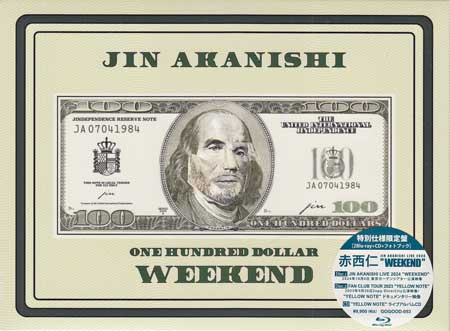 Rakuten - JIN AKANISHI LIVE 2024 WEEKEND 特別仕様限定盤 ／ 赤西仁 [CD、Blu-ray]